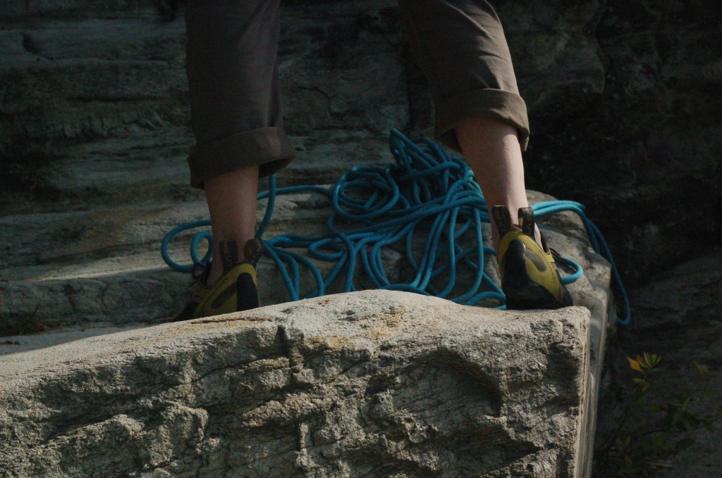 Carolina Climbers Coalition at Pilot Mountain, North Carolina. Photos by Boogixote