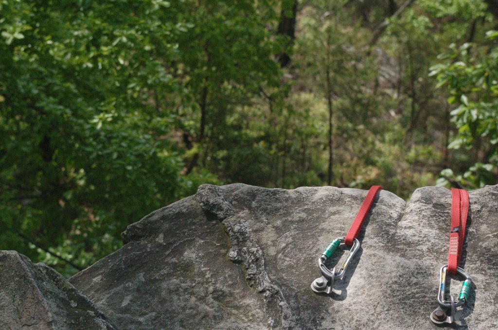 Carolina Climbers Coalition at Pilot Mountain, North Carolina. Photos by Boogixote